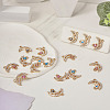 20Pcs 5 Colors Moon Alloy Enamel Connector Charms FIND-TA0002-19-5