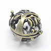 Brass Rack Plating Cage Pendants LS-KK-F722-43AB-RS-2