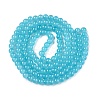 Baking Paint Imitation Jade Glass Round Bead Strands DGLA-Q021-6mm-07-3