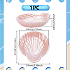 Shell Shape Ceramics Jewelry Plate AJEW-WH0606-41B-3