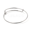 304 Stainless Steel Expandable Bangle for Girl Women BJEW-C003-03P-2