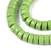 Opaque Solid Color Glass Beads Strands GLAA-N026-3x6mm-07-3