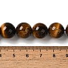 Nattural Tiger Eye Beads Strands G-GSR12mmC014-B-5