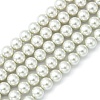 Eco-Friendly Dyed Glass Pearl Round Beads Strands X-HY-A002-10mm-RB009-1