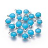 304 Stainless Steel Enamel Charms STAS-O122-D-10P-1
