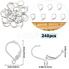 304 Stainless Steel Leverback Earring Findings STAS-SP0001-01B-2