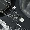 304 Stainless Steel Chain Necklaces NJEW-M078-12G-1