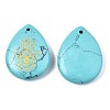 Synthetic Turquoise Pendants G-T122-73H-3