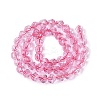 Crackle Transparent Glass Beads Strands GLAA-N068-02A-08-3