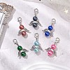 12Pcs 12 Colors Angel Acylic Imitation Pearl Pendant Decoration HJEW-JM02619-1