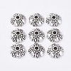 Tibetan Style Alloy Bead Caps LF0370Y-NF-1