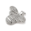 Brass Micro Pave Clear Cubic Zirconia Pendants LS-KK-U005-04A-P-2