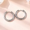 316F Stainless Steel Hoop Earrings EJEW-D341-01B-P-1