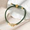 Adjustable Nylon Cord Bracelets X-BJEW-C096-01G-13-1