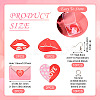 DIY Valentine's Day Love Heart Acrylic Dangle Earrings Making Kit DIY-TA0009-29-3