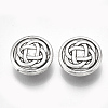 Tibetan Style Alloy Shank Buttons TIBE-31215-060AS-RS-2