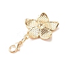 Alloy Enamel Flower Pendant Decorations HJEW-JM00657-03-4