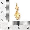 Brass Glass Pendants KK-U061-20G-03-3