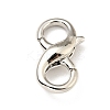 Brass Double Opening Lobster Claw Clasps KK-G416-53P-1
