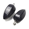 Synthetic Blue Goldstone Pendants GG-K002-16N-2