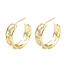Rack Plating Brass Heart Stud Earrings EJEW-Q780-10G-1