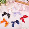 70Pcs 7 Colors Polyester Bowknot DIY-CP0011-47-3