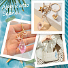 28Pcs 7 Colors Luminous Transparent Acrylic Pendants TACR-SC0001-42-5