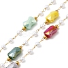 Handmade 304 Stainless Steel Beaded Chains CHS-L031-13G-1