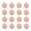 Golden Plated Alloy Enamel Charms ENAM-S118-07B-2