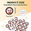 5 Sheets Round Dot PVC Waterproof Decorative Sticker Labels DIY-WH0481-19-2