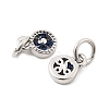 Brass Micro Pave Cubic Zirconia Pendants KK-Z147-01P-03-2
