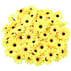 100Pcs Cloth Artificial Sunflower DIY-SP0005-96A-1