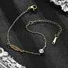 201 Stainless Steel Cable Chain Bracelets LS-BJEW-H205-01D-G-1