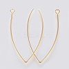 Ion Plating(IP) 304 Stainless Steel Earring Hooks X-STAS-K184-05-01G-A-2