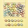 60Pcs 12 Colors Polymer Clay Rhinestone European Beads CPDL-FS0001-02-7