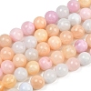 Natural Green Jade Beads Strands X-G-G757-03-10mm-2