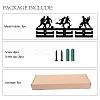 Fashion Wood Medal Hanger Holder ODIS-WH0041-154-4