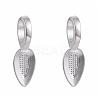 Tibetan Style Alloy Glue-on Flat Pad Bails X-TIBEP-AB3348Y-S-2