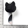 Opaque Resin Kitten Bell Big Pendants LS-RESI-A032-01P-02-3