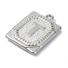 Anti-Tarnish 304 Stainless Steel Pendants STAS-U033-01P-T-2