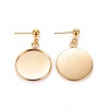 304 Stainless Steel Stud Earring Settings LS-STAS-L226-019C-G-2