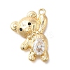 Brass Micro Pave Cubic Zirconia Pendants LS-KK-U061-24G-1