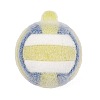 Sports Theme Flocking Silicone Pendants SIL-C012-02A-04-1