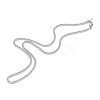 304 Stainless Steel Diamond Cut Cuban Link Chain Necklaces NJEW-JN03368-03-1