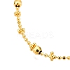 925 Sterling Silver Ball Link Chain Necklaces NJEW-N054-16G-3