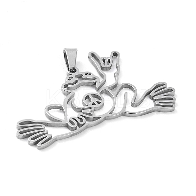 Non-Tarnish 304 Stainless Steel Pendants LS-STAS-G329-02P-1