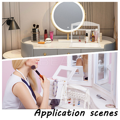 1 Set Acrylic Earring Hanging Display Stands EDIS-PH0001-45-1