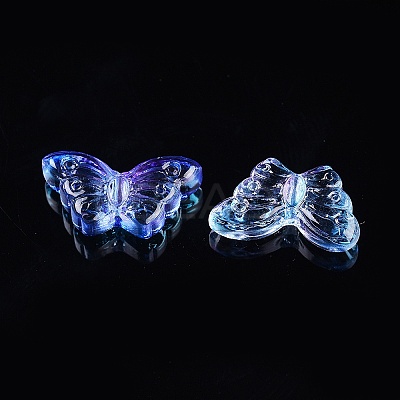 Electroplate Transparent Glass Beads LS-EGLA-L027-E-C01-1