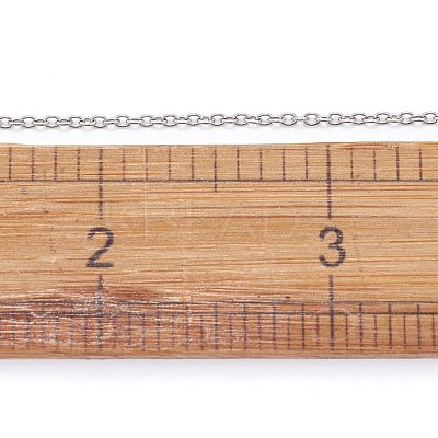 Tarnish Resistant 304 Stainless Steel Cable Chains CHS-F006-02B-P-1