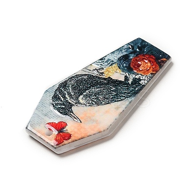 Halloween Printed Acrylic Pendants MACR-K330-20A-1